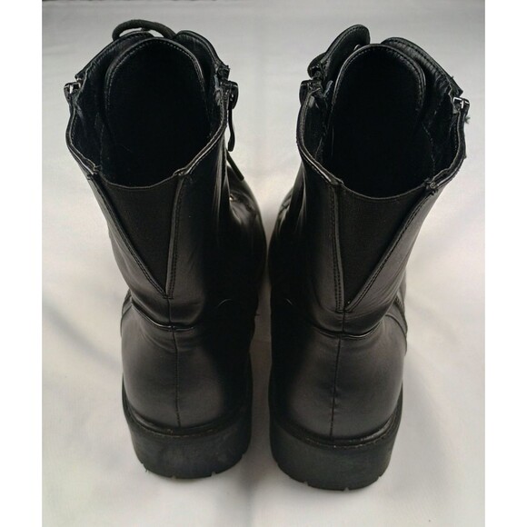 Womens Black Boots Lace & Zipper US Womens 10.5 Measured Torrid main image 8